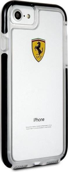 Produktbild Ferrari hard case FEGLHCP7BK iPhone 7/8 SE2020 shockproof transparent black (Apple iPhone 7, Apple iPhone 8, Apple iPhone SE)