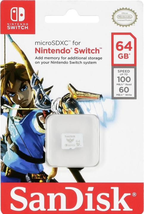 Produktbild SanDisk Nintendo Switch (64 GB, microSDXC, U3, UHS-I)
