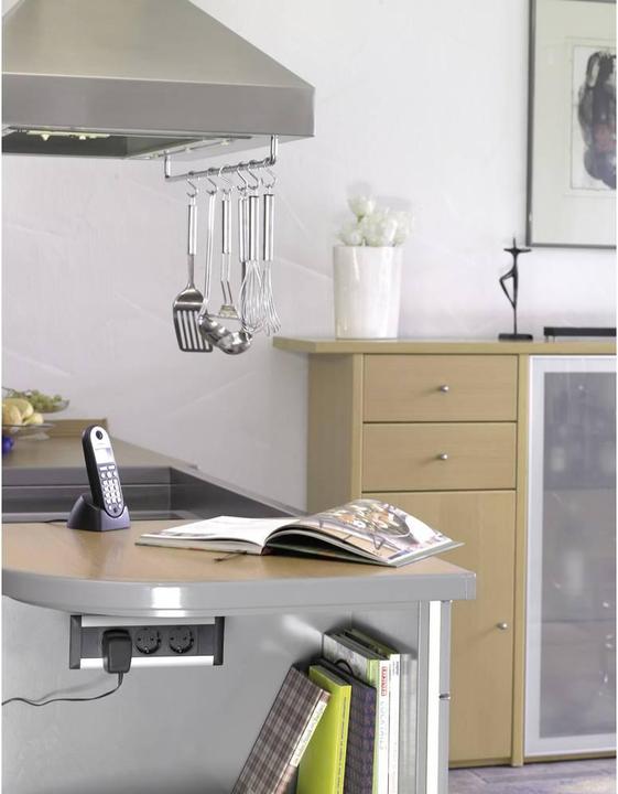Actual product image Evoline ELEKTROTECHNIK 3-way built-in socket strip Frame Dock Small (159610000900) (3 x, 3 m)