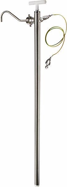 Produktbild Jessberger Edelstahl-Handpumpe, für Lösemittel, Lebensmittel, 1000 mm, 0,3 - 0,6 l/Hub