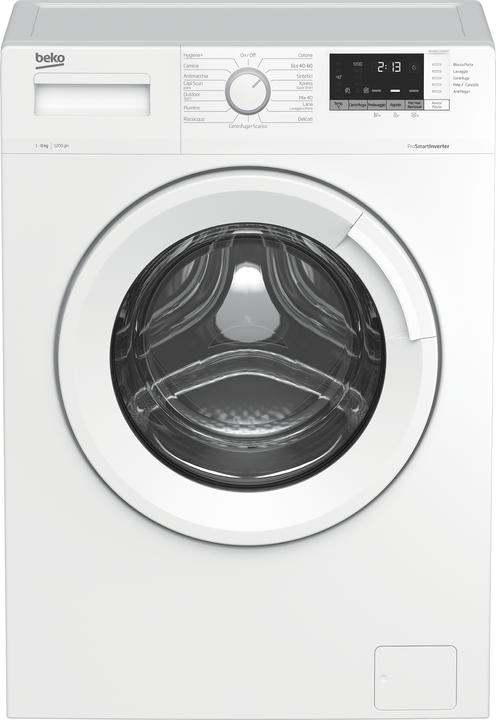 Immagine prodotto Beko WUX81232WI/IT lavatrice Libera installazione Caricamento frontale 8 kg 1200 Giri/min C Bianco (8 kg, A sinistra)