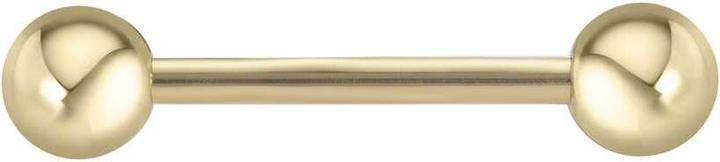 Bijouteria Piercing langue (Revêtement PVD (couleur or), Acier chirurgical 316L)