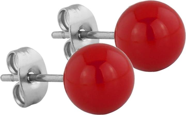 Star Piercing Ohrstecker Fire Red Kugel (Chirurgenstahl 316L, ohne Messing)
