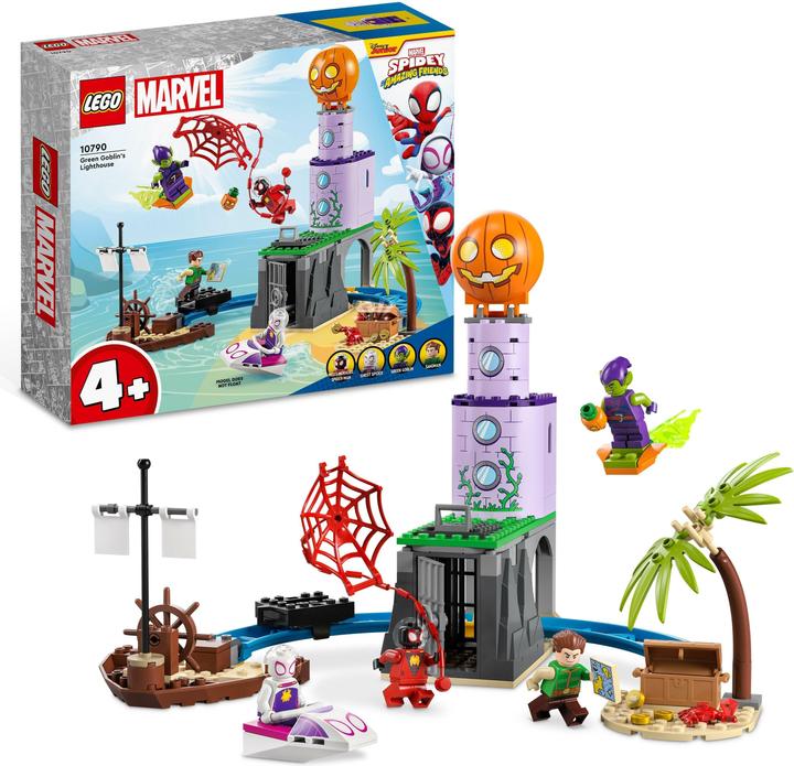 Produktbild LEGO Spideys Team an Green Goblins Leuchtturm (10790, LEGO Marvel)