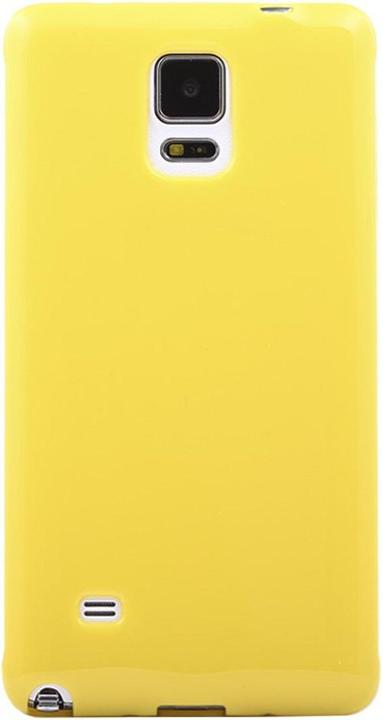 Produktbild König Design Schutzhülle TPU Case für Handy Samsung Galaxy Note 4 SM N910 Gelb (Samsung Galaxy Note 4)