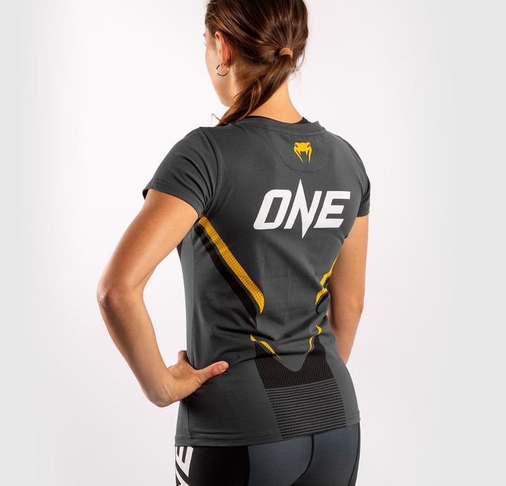 Immagine prodotto Venum T-shirt ONE FC Impact - da donna - Grigio/Giallo (L)