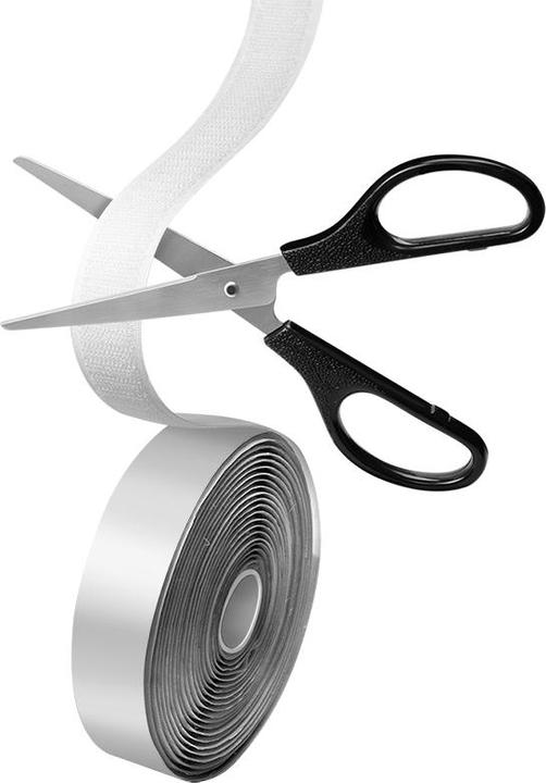 Produktbild LogiLink Selbstklebendes Klettband-Set, weiss, 25 mm breit, Rolle, 5 m (25 mm)