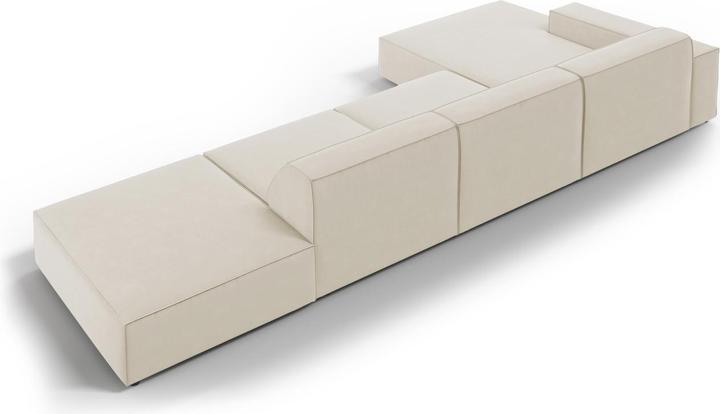 Actual product image Micadoni Velvet Left Corner Sofa, "Jodie", 5 Seats, 341x166x70Made in Europe (Corner sofa)