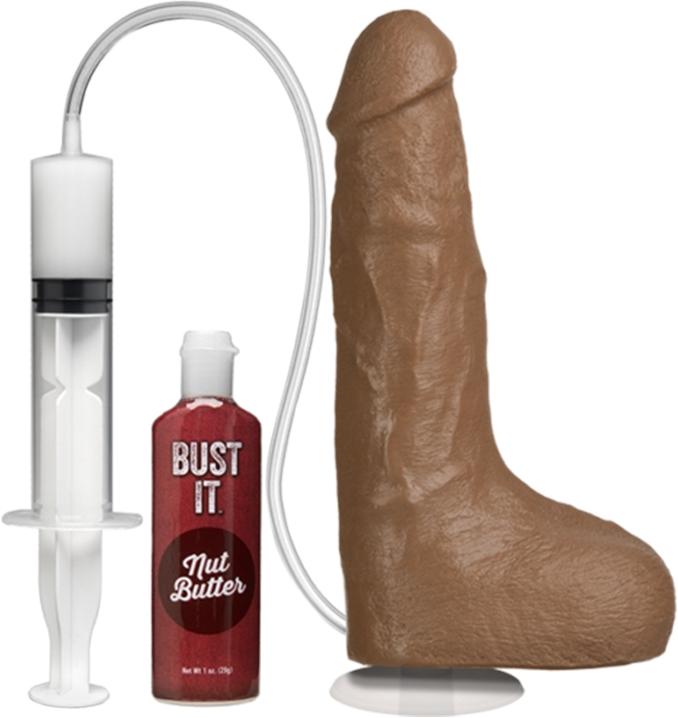 Actual product image Doc Johnson Squirting Realistic Cock - 1 oz. Nut Butter