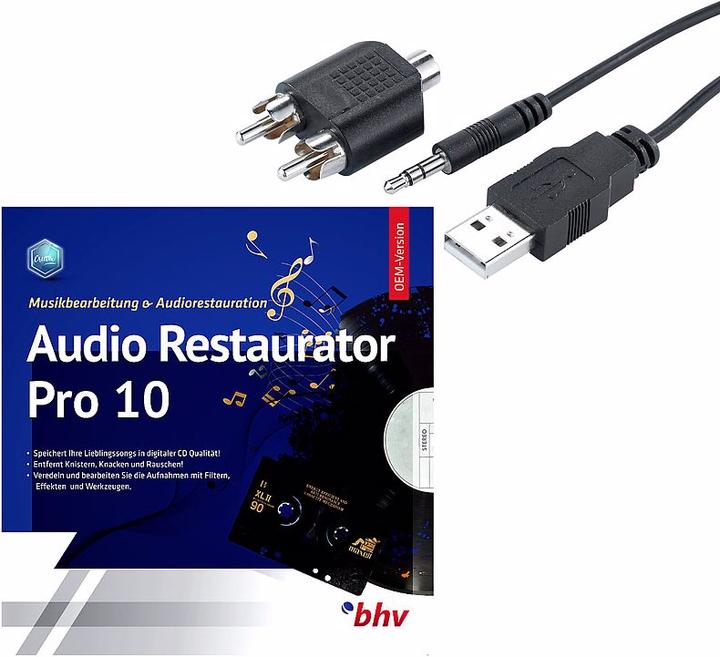 Image du produit Q-Sonic Numériseur audio & enregistreur MP3 avec logiciel de restauration