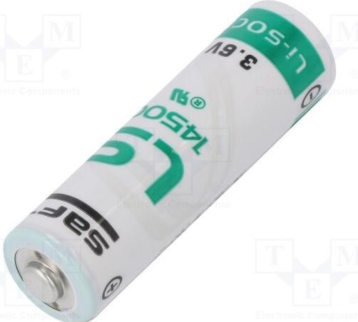 Actual product image Saft LS14500, Lithium, AA, 3.6V (1 pcs., AA, 2600 mAh)
