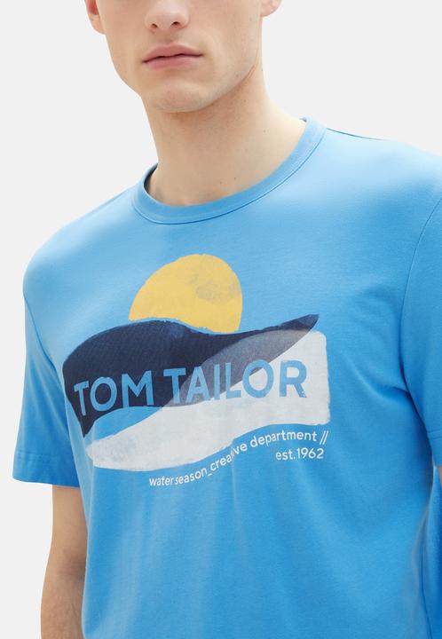 Immagine prodotto Tom Tailor T-Shirt Kurzarmshirt gepunktet mit Brusttasche (L)