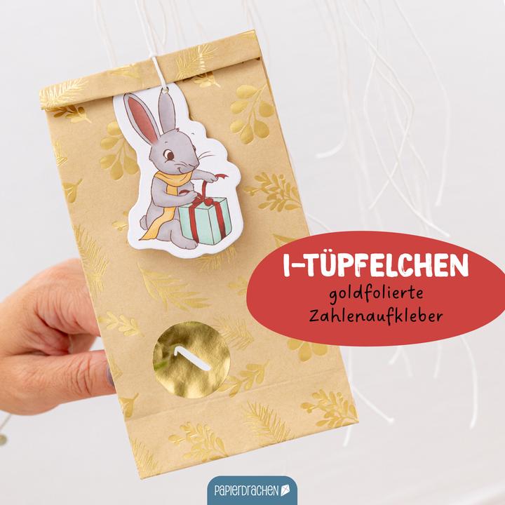 Produktbild Papierdrachen Mobile Adventskalender – Wintertiere