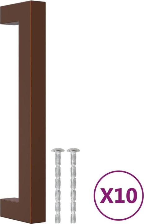Produktbild VidaXL Möbelgriffe 10 Stk. Bronzen 128 mm Edelstahl,Farbe