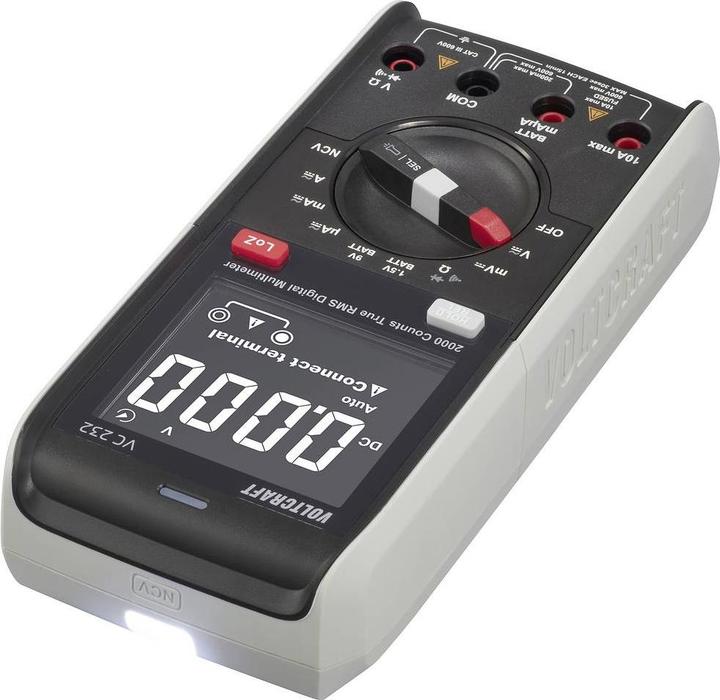Produktbild Voltcraft VC 232 Hand-Multimeter kalibriert (ISO) digital CAT III 600 V Anzeige (CAT III 600V)