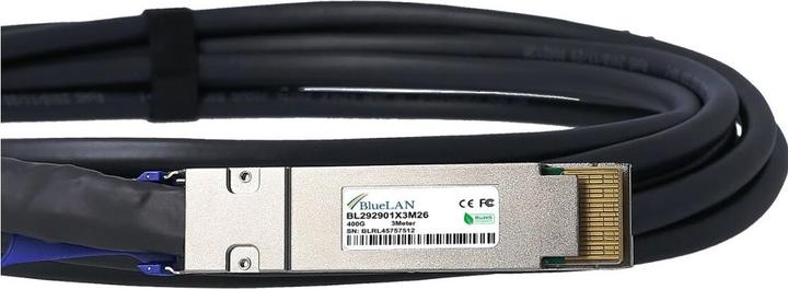 Actual product image BlueLAN Cisco QDD-400-CU2M compatible DAC QSFP-DD BL292901X2M26