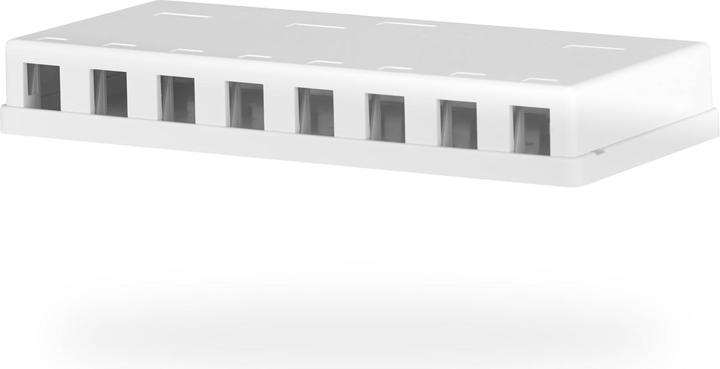 M-Cab Keystone Box 8port Surf-Mounted (Keystone Modulhalter)