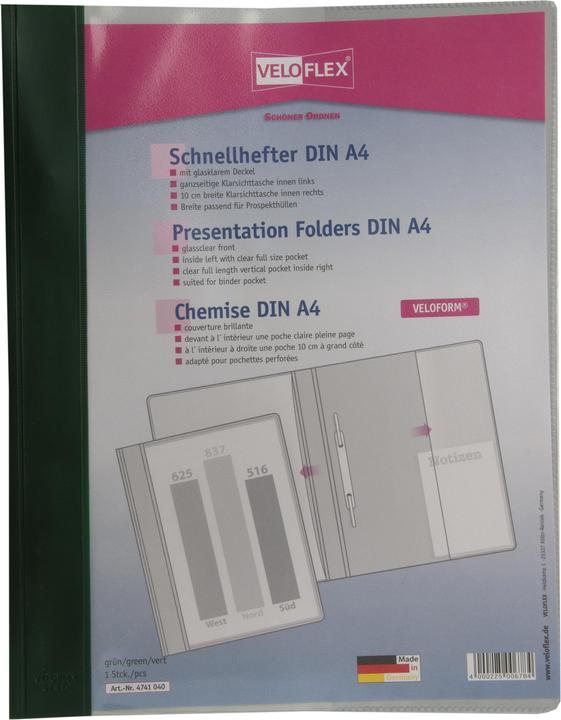 Produktbild Veloflex Schnellhefter VELOFORM® A4 grün (A4, 1 x)