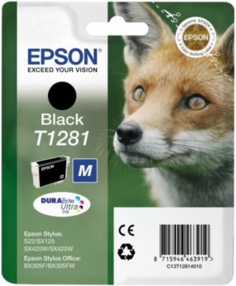Produktbild Epson C13T12814011 T1281 Tintenpatrone schwarz 170 Seiten 59 ml Schwarz (BK)