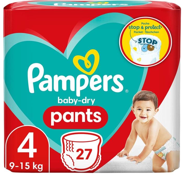 Image du produit Pampers Pants (Taille 4, Pack mensuel, 27 pièce(s))