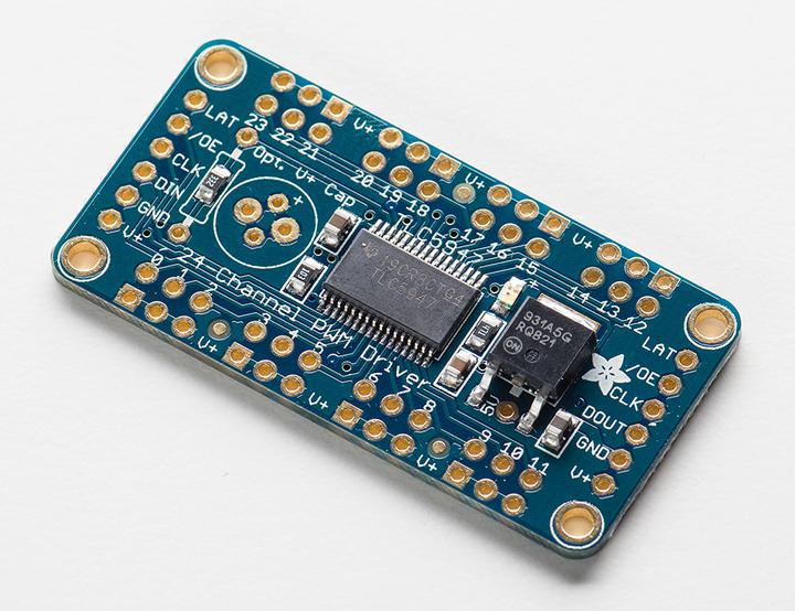 Actual product image Adafruit 24-Channel 12-bit PWM LED Driver TLC5947 (SPI) (Various)