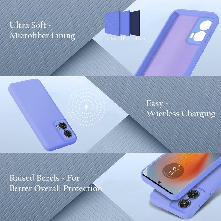 Image du produit Cadorabo Coque pour Motorola Moto Edge 50 Fusion TPU Liquid Silicone Case (Motorola Edge 50)