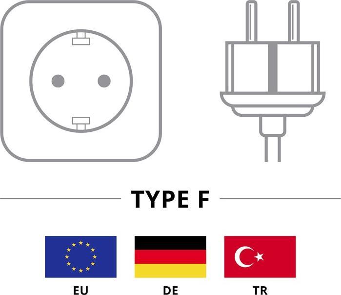 Produktbild Goobay Kaltgeräte Anschlusskabel abgewinkelt, 2,5 m, Schwarz (2.50 m)
