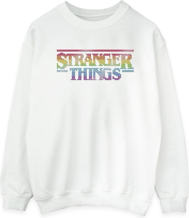Netflix Stranger Things Rainbow Dot Logo Sweatshirt (S)