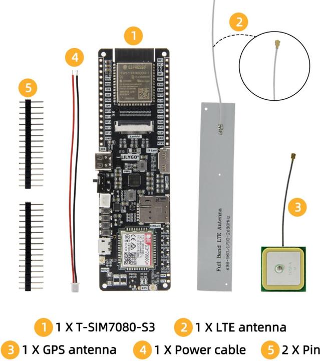 Produktbild Lilygo T-SIM7080G-S3 mit NB-IoT Cat-M und GPS