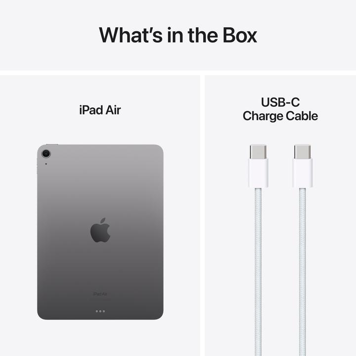 Actual product image Apple iPad Air 11 2024 (M2) (WLAN only, 11", 128 GB, Space grey)