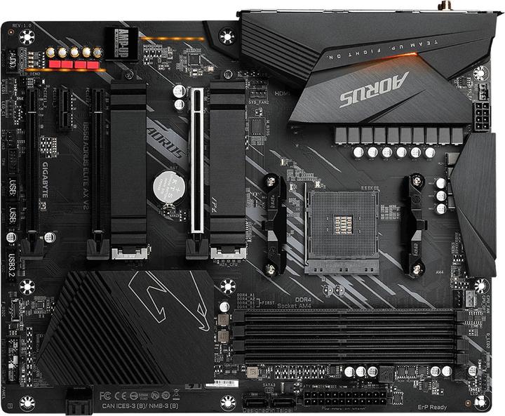 Actual product image Gigabyte B550 Aorus elite AX V2 (AM4, AMD B550, ATX)