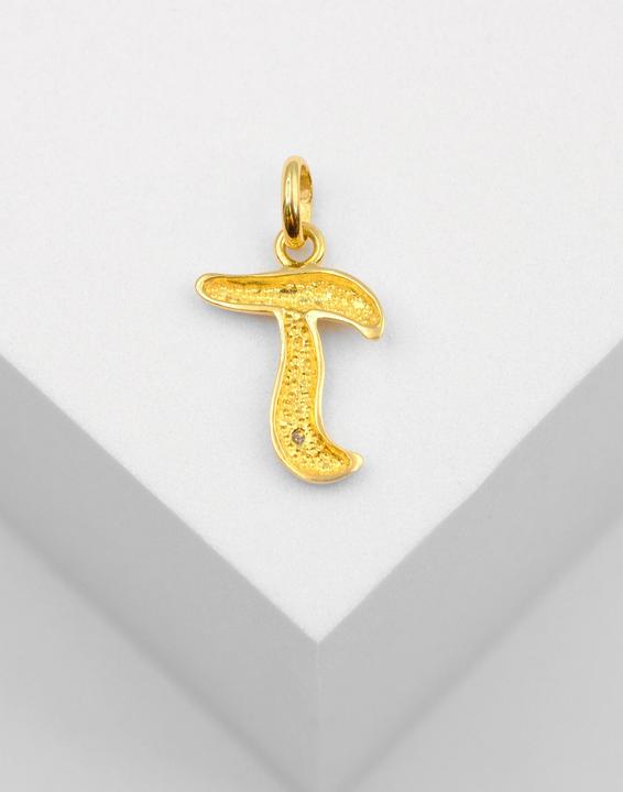 Image du produit Muau Lettre (750, Or blanc, Or jaune 18 K)