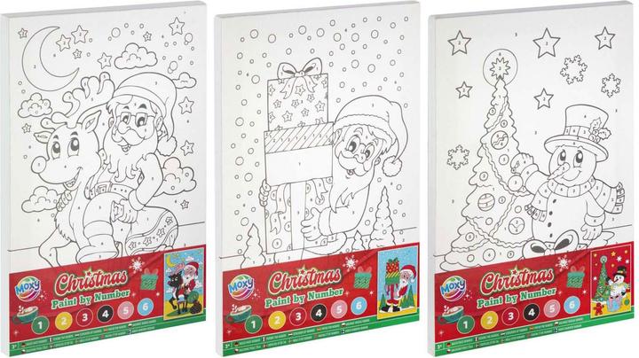 Produktbild Grafix Leinwand Malen nach Zahlen Weihnachten