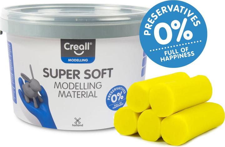Produktbild Creall Supersoft klei Geel, 1750gr.