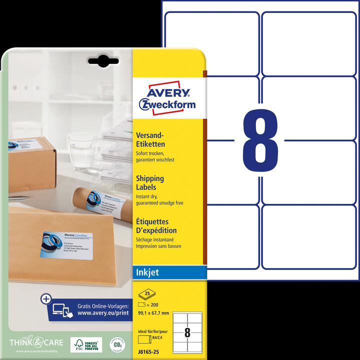 Actual product image Avery Shipping labels