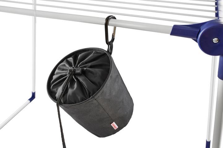 Actual product image Leifheit Clothes peg bag with snap hook and drawstring
