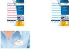 Actual product image HERMA A4 removable name labels