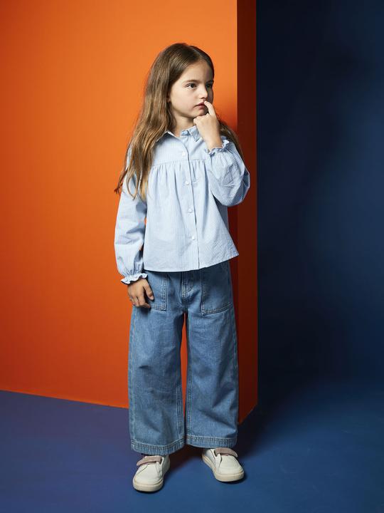 Immagine prodotto Vertbaudet Camicetta da bambina dal taglio ampio in tessuto di cotone (86)