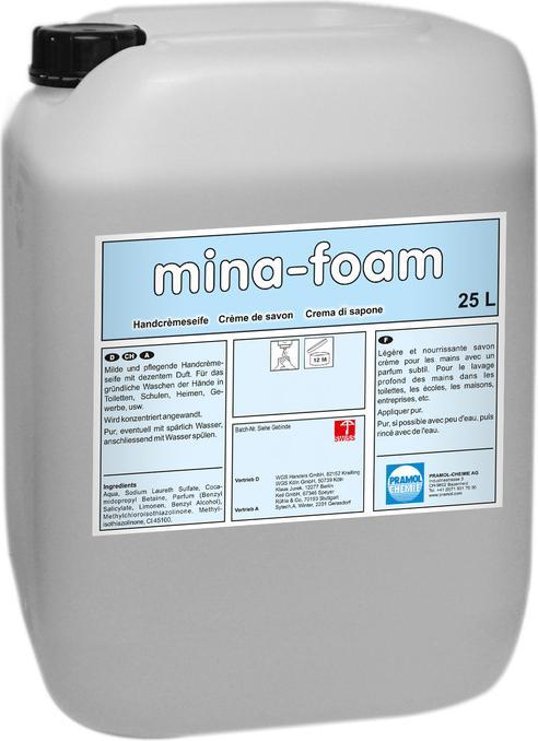 Produktbild mina-foam 25L Schaumseife (Handseife Nachfüllpackung, 25000 ml)