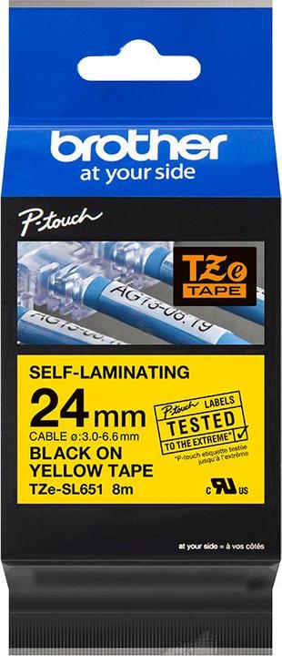 Produktbild Brother TZe-SL651 (2.40 cm, Gelb)