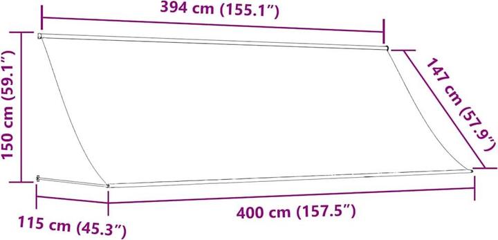 Produktbild VidaXL Margaret (400 x 150 cm)