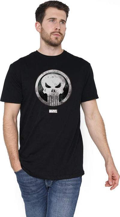 Produktbild The Punisher Worn Skull TShirt (M)