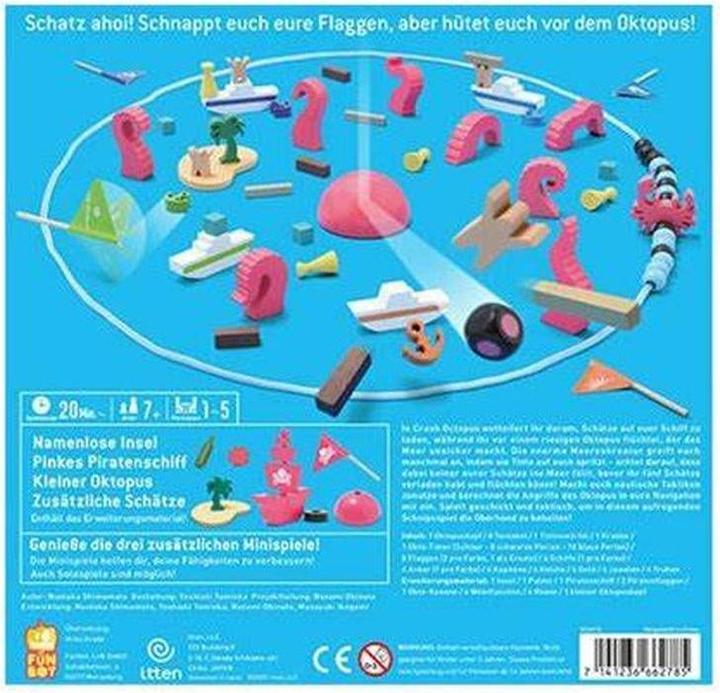 Image du produit Funbot 1026916 - Crash Octopus - Jeu d'adresse pour 1 à 5 joueurs à partir de 7 ans (Allemand)