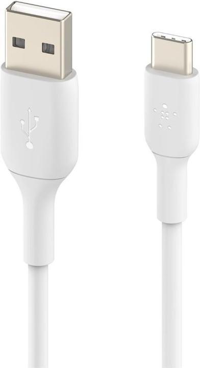 Actual product image Belkin USB-A to USB-C PVC White 1m Twin Pack (1 m, USB 2.0)