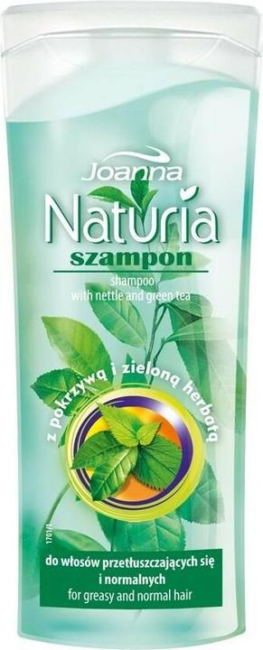 Actual product image Joanna Naturia Shampoo For Normal And Oily Hair Nettle And Green Tea 100Ml (100 ml, Liquid shampoo)