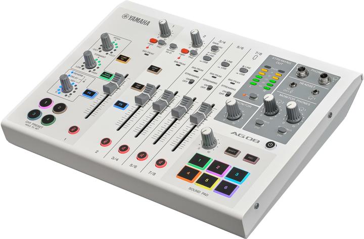 Immagine prodotto Yamaha AG08 Stazione streaming bianca (Mixer da studio e live)