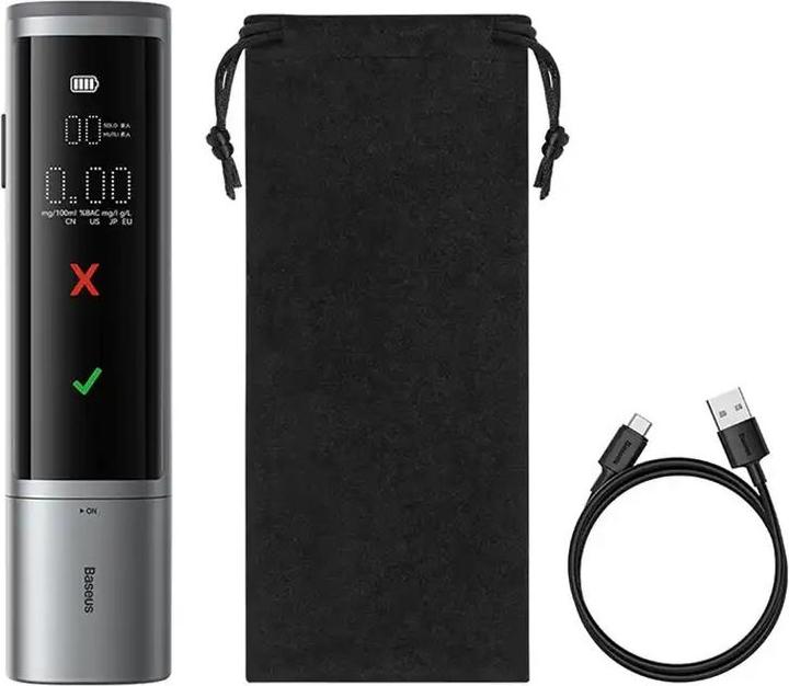 Actual product image Baseus Electronic Breathalyzer SafeJourney Pro (Grey)