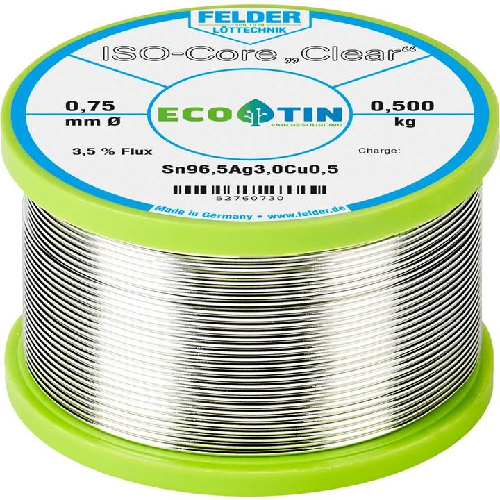 Produktbild Felder Lottechnik ISO-Core Clear SAC305 (Lötspulenkit)