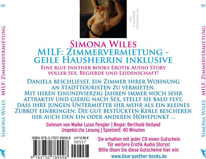 Image du produit Wiles:MILF : Location de chambre - Ha excitée (Simona Wiles, Allemand)