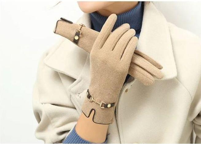 Actual product image MU Style Elegant Series ladies finger gloves (1 pair) (One size)